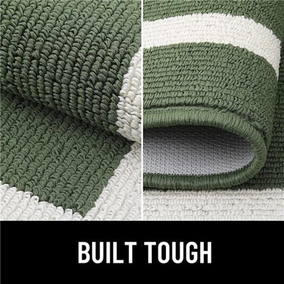 Indoor Door Mat, 32x20, Non-Slip Absorbent Resist Dirt Entrance Mat, Washable - Picture 4 of 6